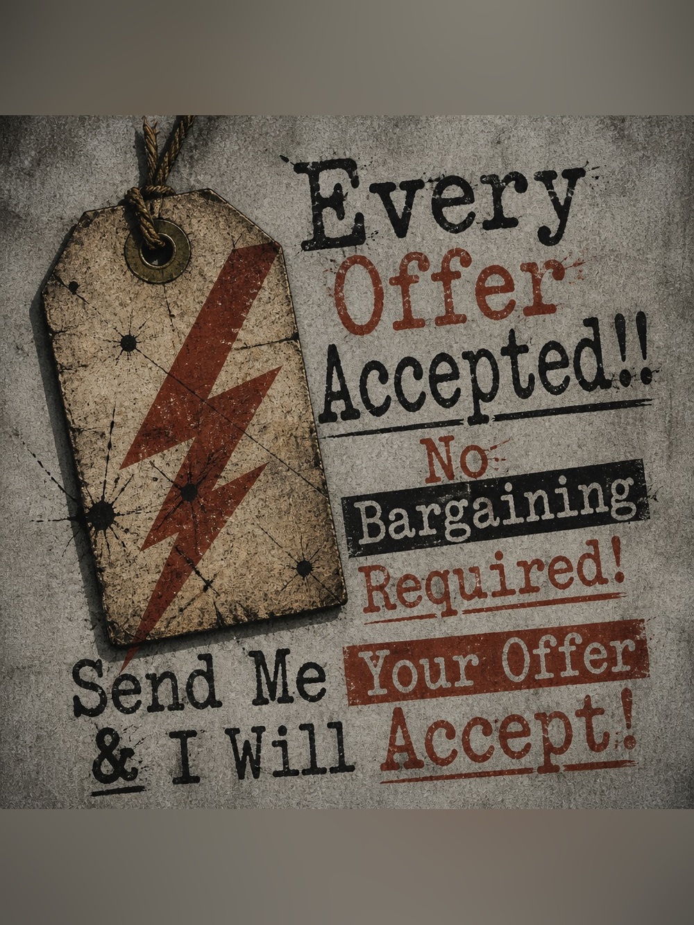 Every Offer On Everything Is Accepted & Discounted Shipping!! Today Only!